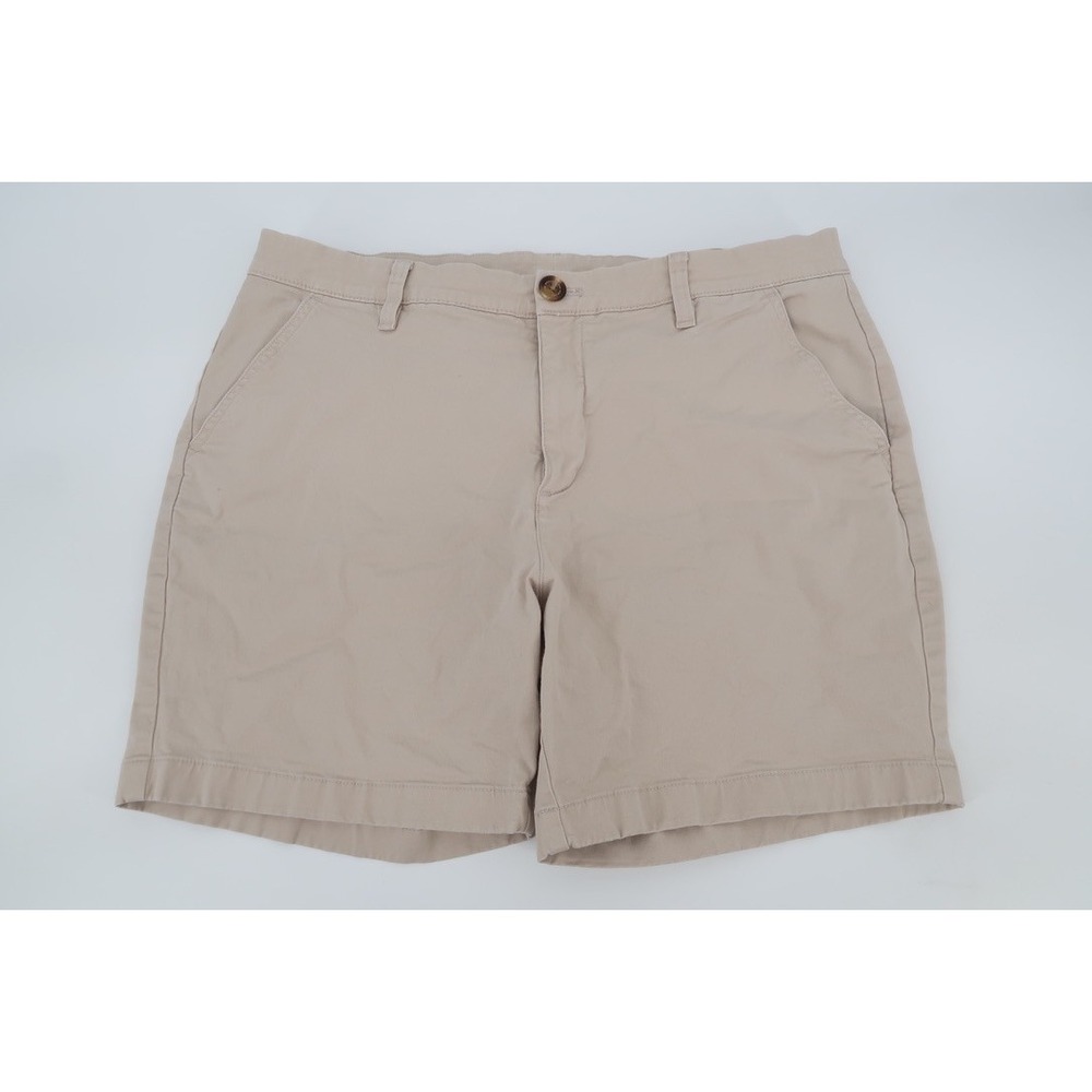 Chubbies Chino Shorts Mens 34 Beige Khaki 7 Inch Inseam Stretch Cotton Casual